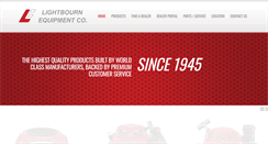 Desktop Screenshot of lightbournequipment.com