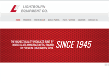 Tablet Screenshot of lightbournequipment.com